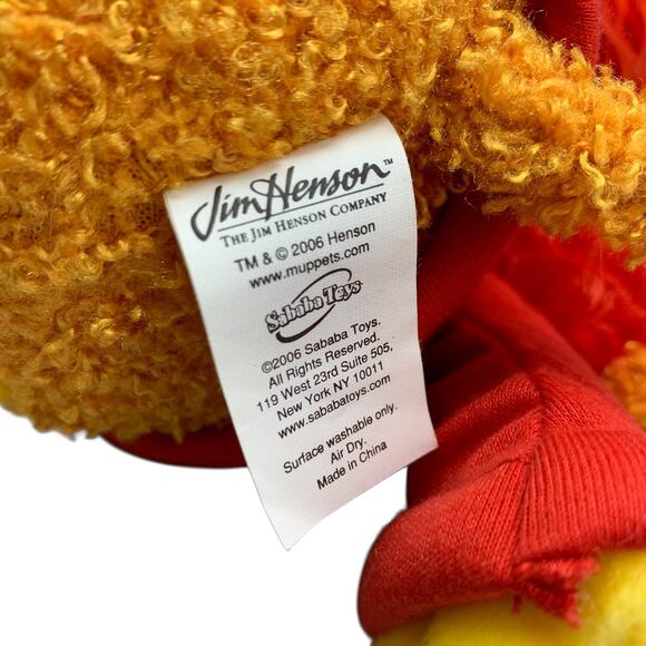 Jim Henson Fraggle Rock Red Stuffed Animal Plush 2006 15" Muppets Sababa Toys - Picture 6 of 8